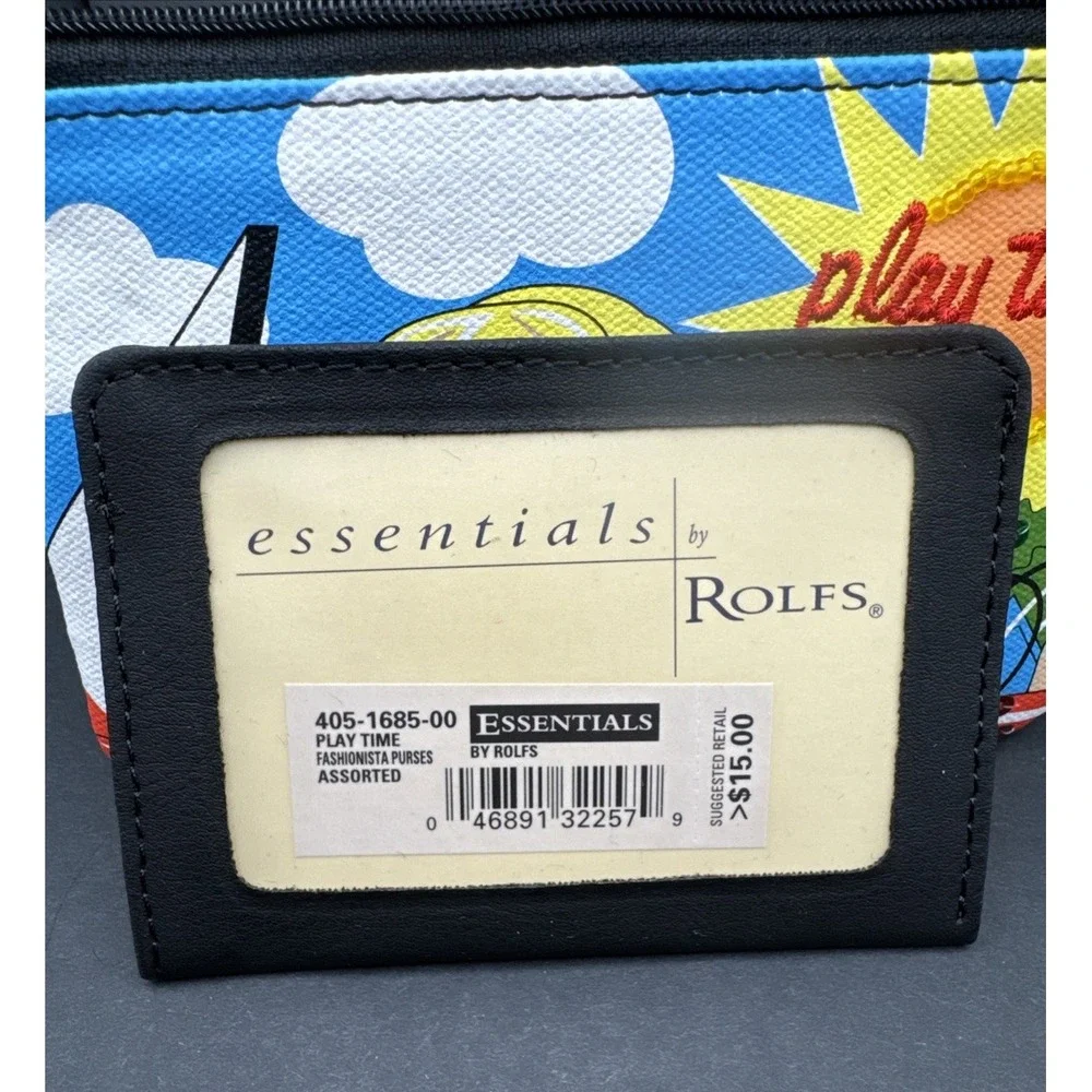 Y2K Rolfs Keychain Wallet Zippered Bag‎ Coin Purse Fun Girl Drive Convertible